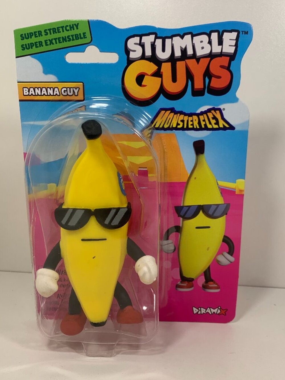 Stumble Guys Monster Flex Banana Guy Super Stretchy Figure Toy 5” New